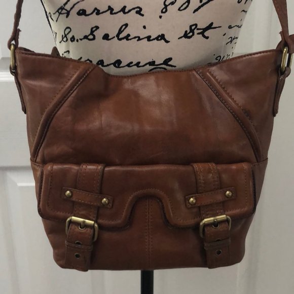 DONATED Brown Stone Mountain leather purse - Picture 6 of 15